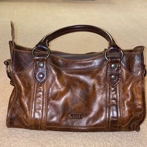 Brown Frye leather bag